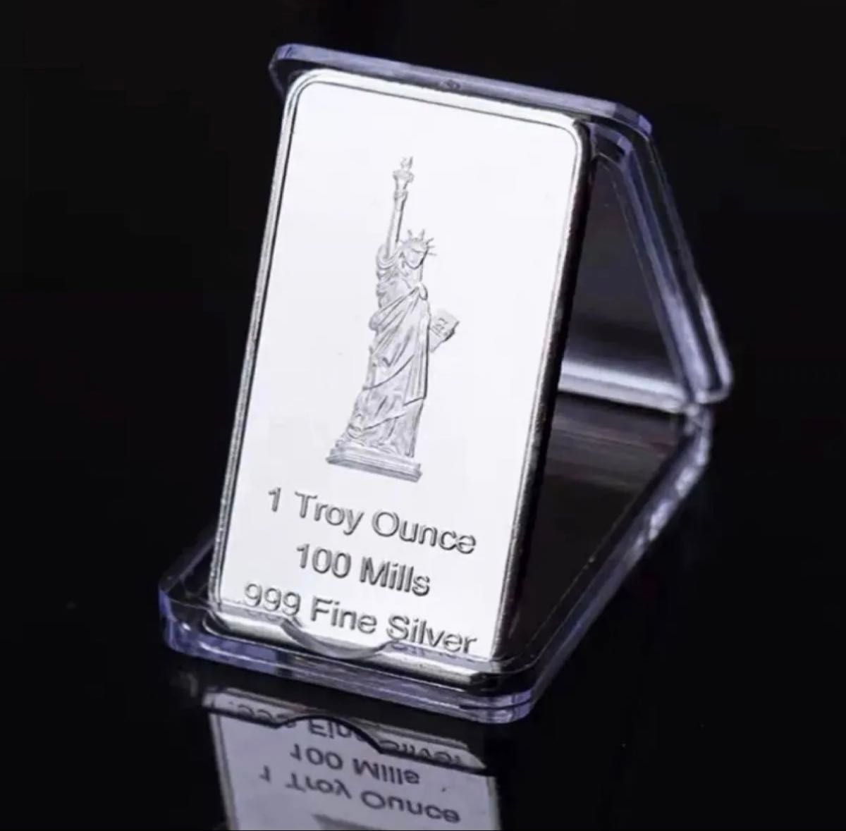 アメリカ自由の女神 1トロイオンス 記念シルバーインゴット 100ミル銀