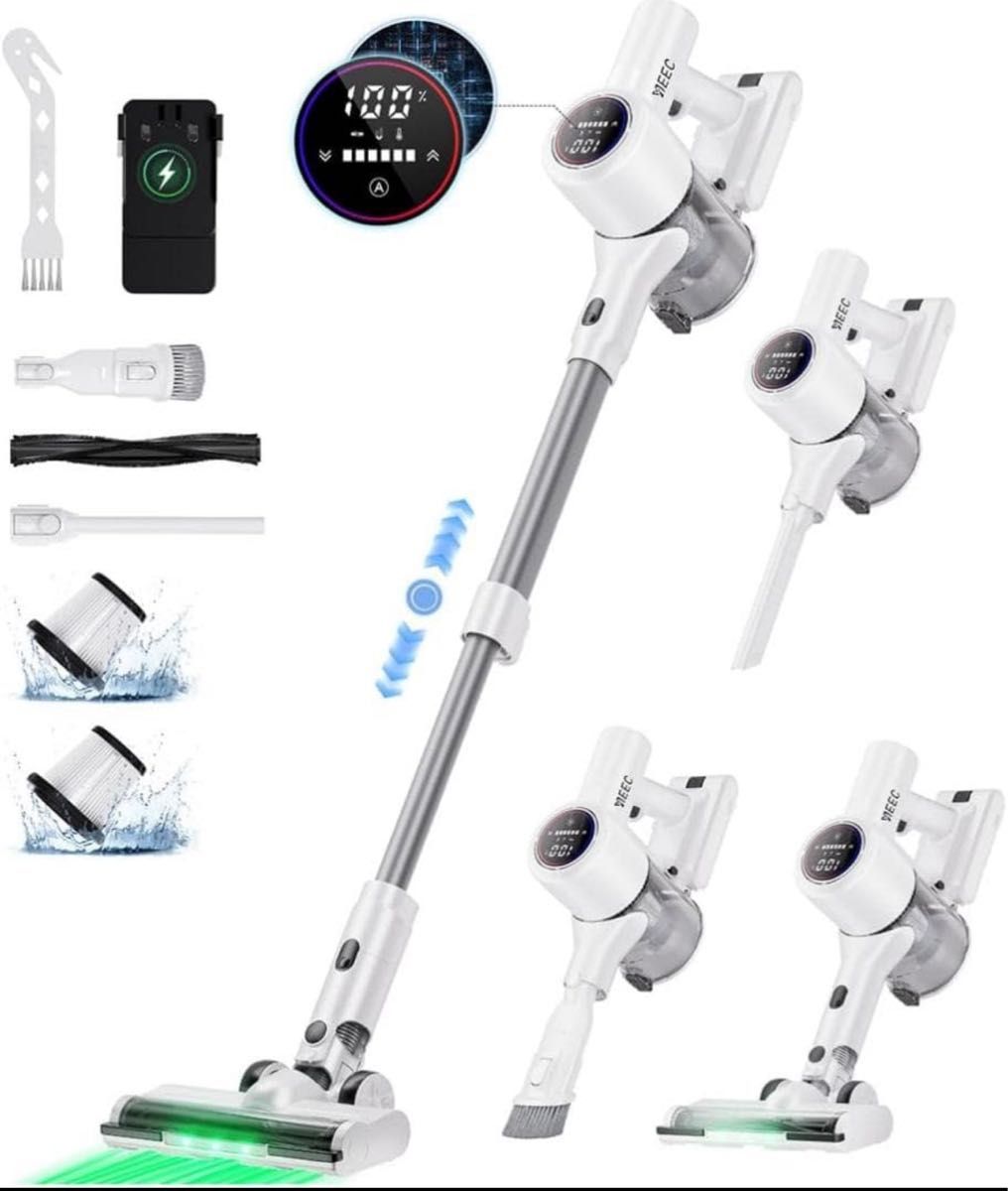 Yuuscc コードレス掃除機 70Kpa 550W 自立式 LEDライト｜Yahoo!フリマ