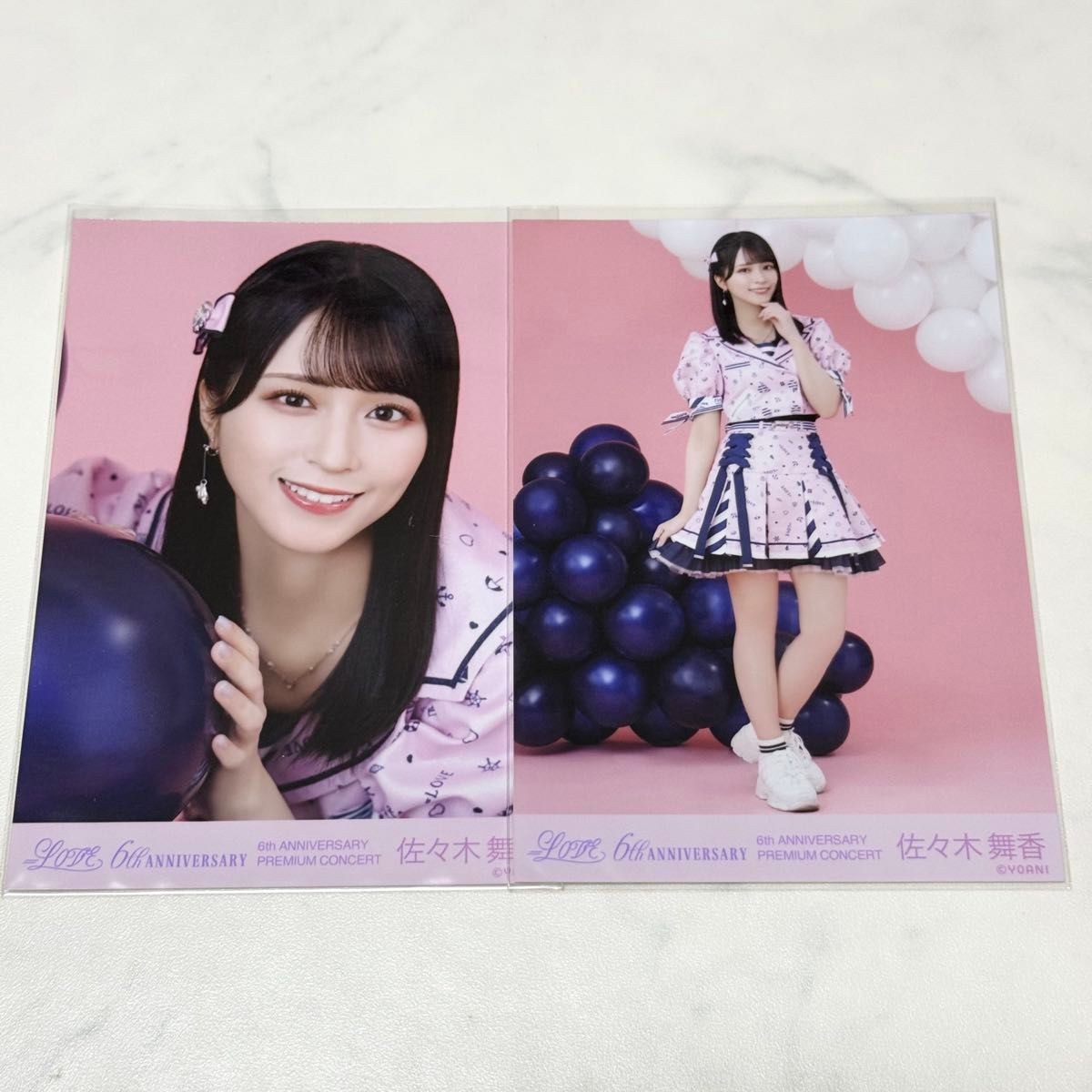 佐々木舞香 生写真 直筆 イコラブ ヨリ LOVE チュウ しゅきぴ 直筆