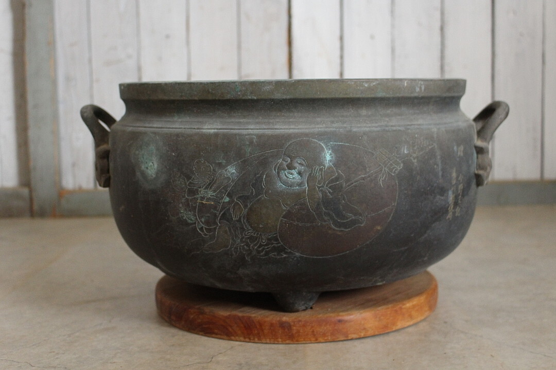 Yahoo!オークション -「火鉢」(真鍮製) (金属工芸)の落札相場・落札価格