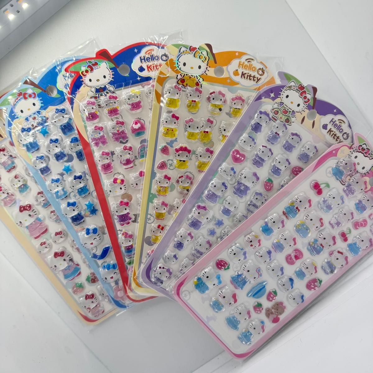 ハローキティ クリアバインダー A5サイズ 6穴 クリアでぷっくり3D