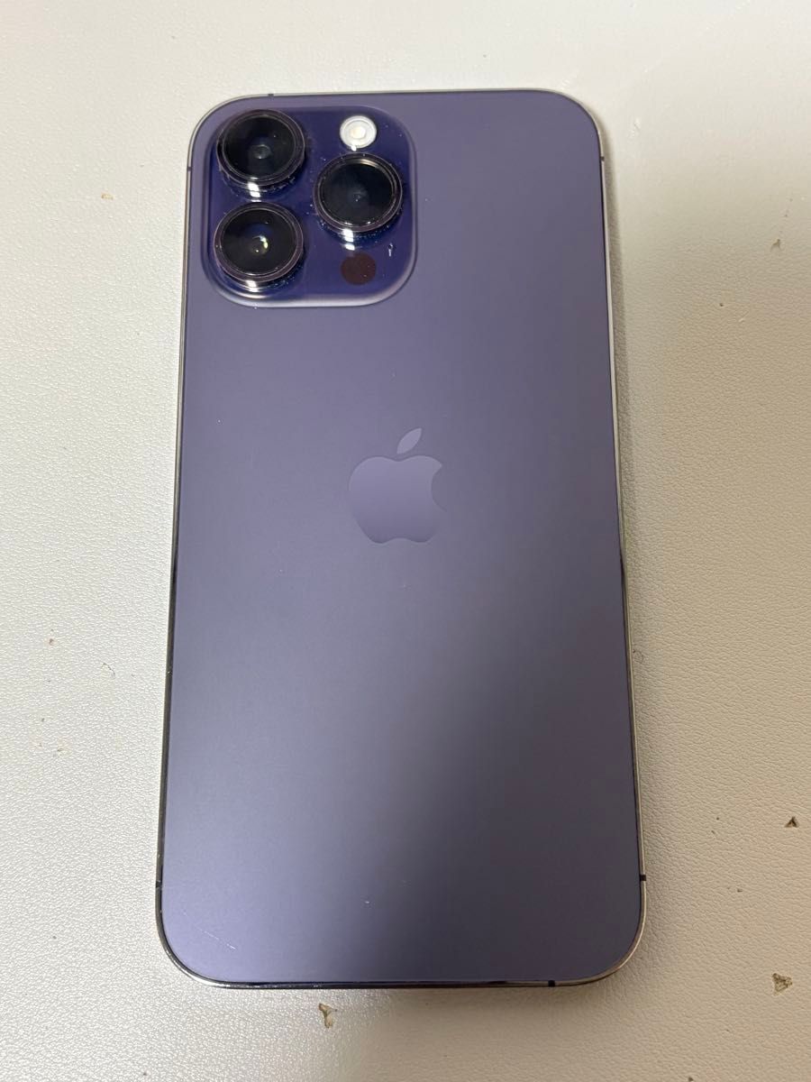 iPhone 14 Pro 256GB パープル 背面割れあり 動作問題なし Apple
