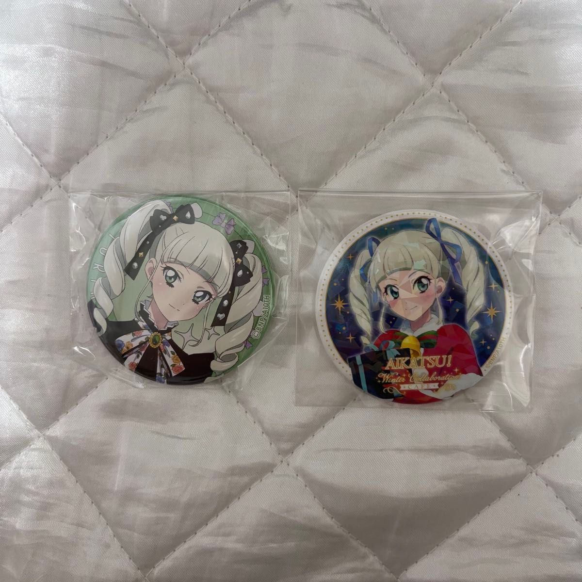 アイカツ おうちdeサマーパーティ 藤堂ユリカ キラキラ缶バッジ 2個