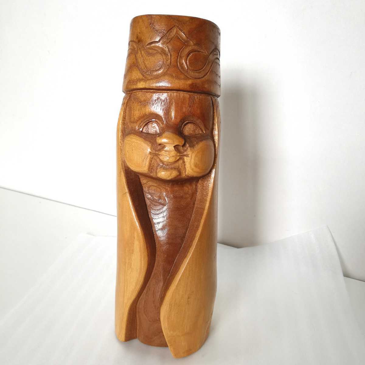 アイヌ 木彫 人形 古道具 民芸 アンティーク オブジェ アイヌ木彫り