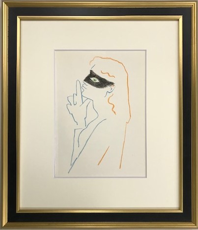 ジャン・コクトー リトグラフ フレーム付き ジャン・コクトー