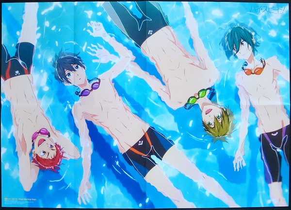 Free 複製ミニ原画 円盤特典 七瀬遙 橘真琴 松岡凛 桐嶋郁弥 椎名旭