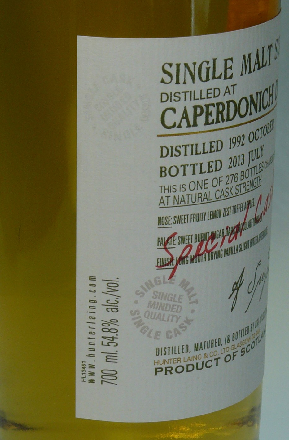 ラストドロップ蒸留所トムズブレンドNo.118年古酒