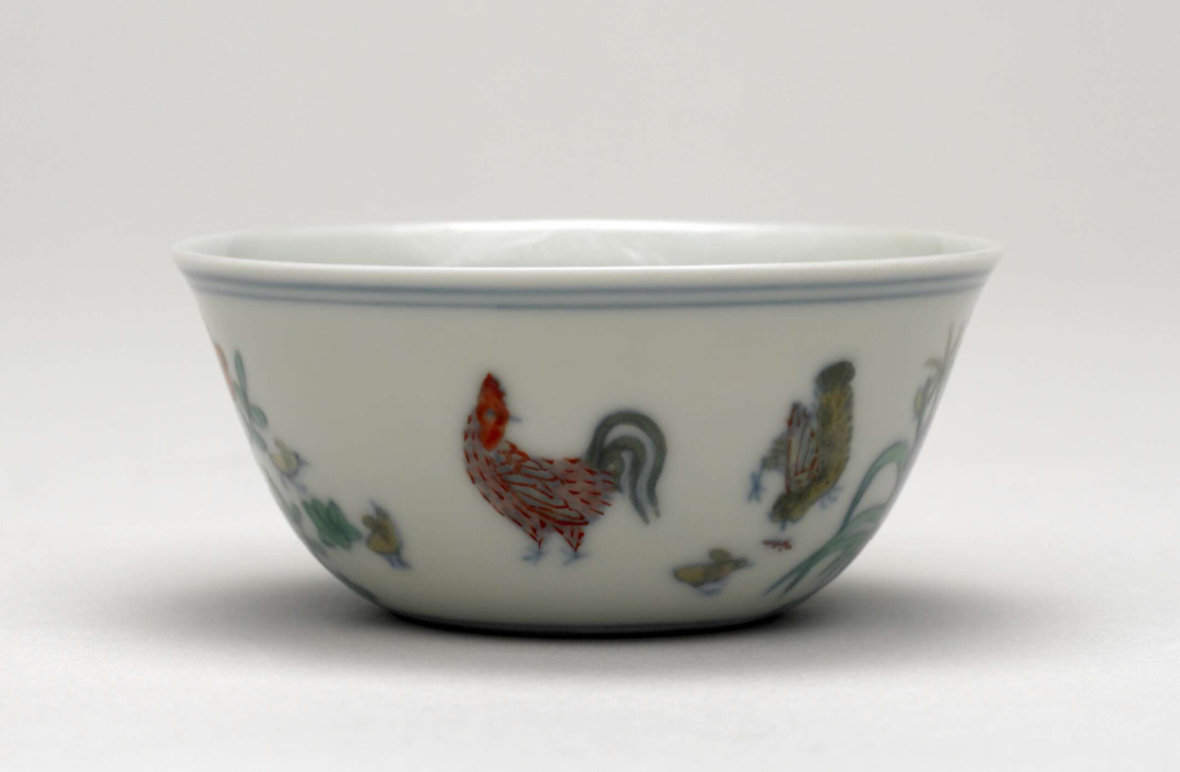 明成化斗彩鸡缸杯Porcelain 'chicken cup' Wine-cup | 爱博文传