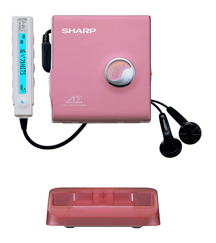 SHARP MDヘッドホンプレーヤー MDLP対応 MD再生専用機 イエロー MD