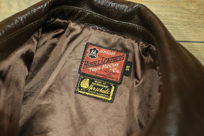 トイズマッコイ シングルライダースジャケット ホースハイド ブラウン