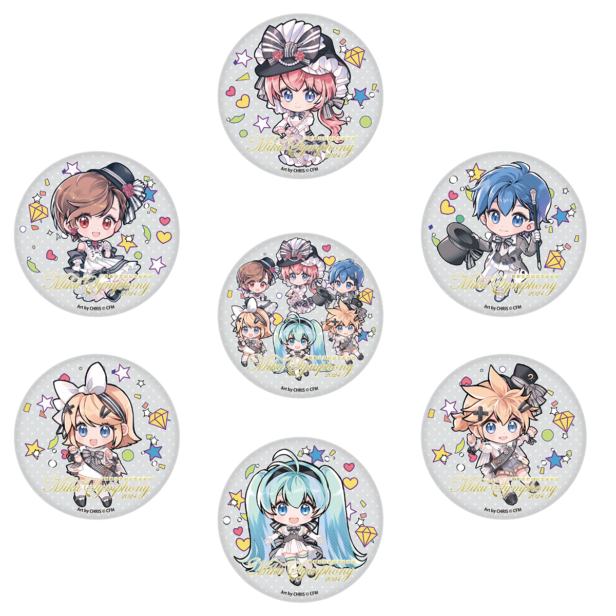 初音ミク FOCUS ON MIKU 缶バッジ コンプリートセット 全18種 初音ミク