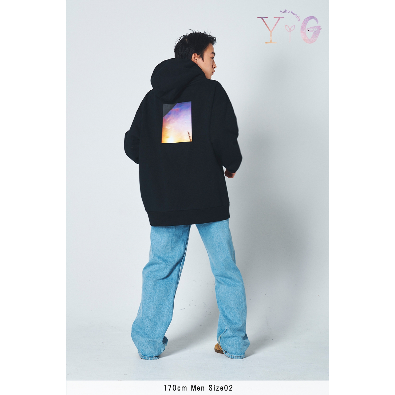 huhu フーディ〉PHOTO PRINT | Yui Aragaki × Ginza huhu hoodie STORE