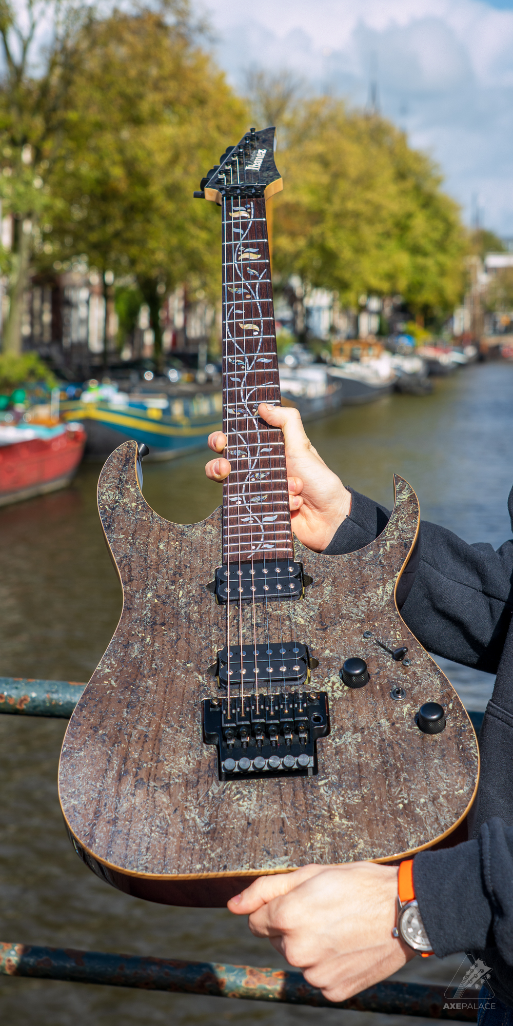 Ibanez J-Custom RG8620AH Axe Palace Limited Run - Black Quartz