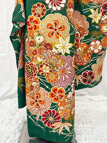 振袖】緑/ｵﾚﾝｼﾞ・桜 | 二十歳振袖館Az