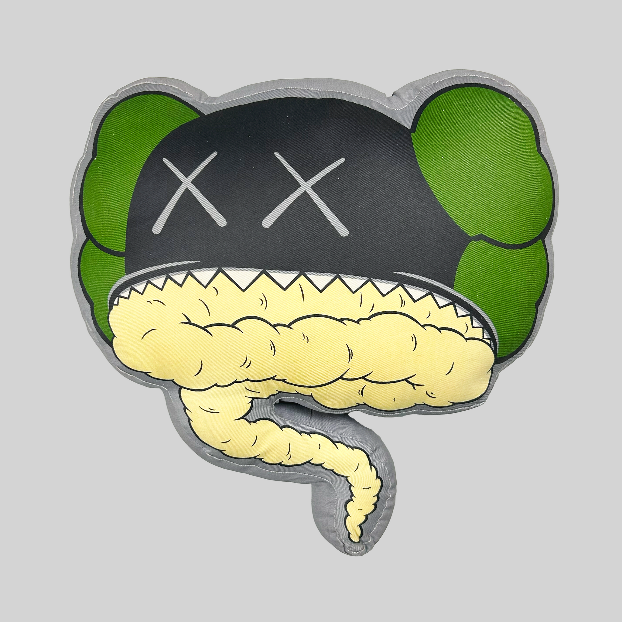 KAWS OriginalFake オリジナルフェイク 初期 クッション 緑・黄 KAWS