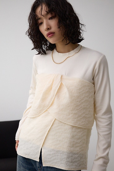 キモウフライスビスチェトップス｜WOMEN｜250HAC80-579I｜AZUL BY