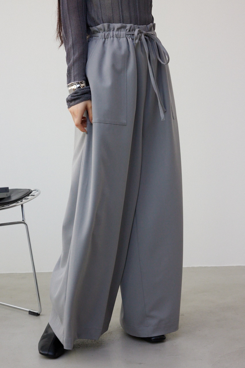 ソフトタッチギャザーワイドパンツ｜WOMEN｜250HSM31-168C｜AZUL BY