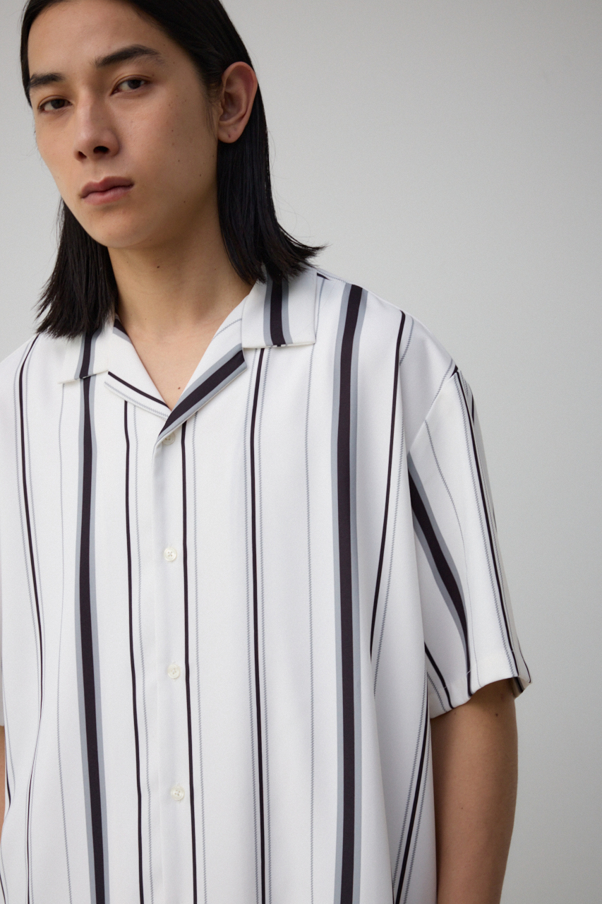 梨地マルチストライプシャツ｜MEN｜251HSB30-173D｜AZUL BY MOUSSY