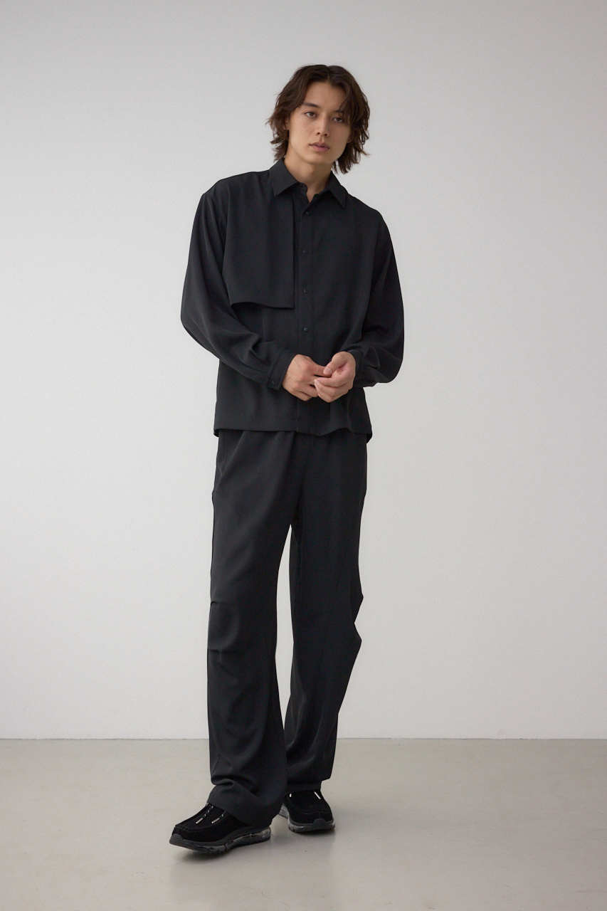 C/Tトロミアシンメトリー長袖シャツ｜MEN｜251IAT30-1901｜AZUL BY