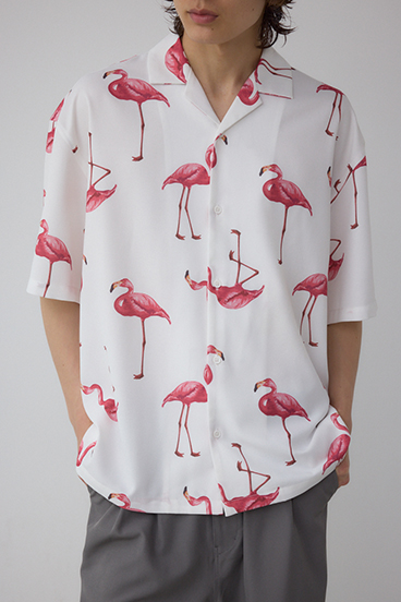 フラミンゴアロハシャツ｜MEN｜251ISC30-289D｜AZUL BY MOUSSY