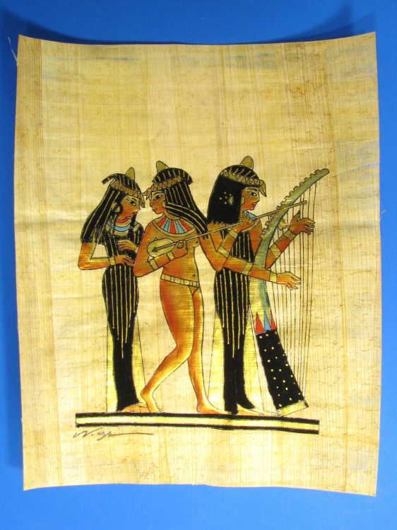 エジプト パピルス 100年以上前のビンテージ品 土産 エジプト展