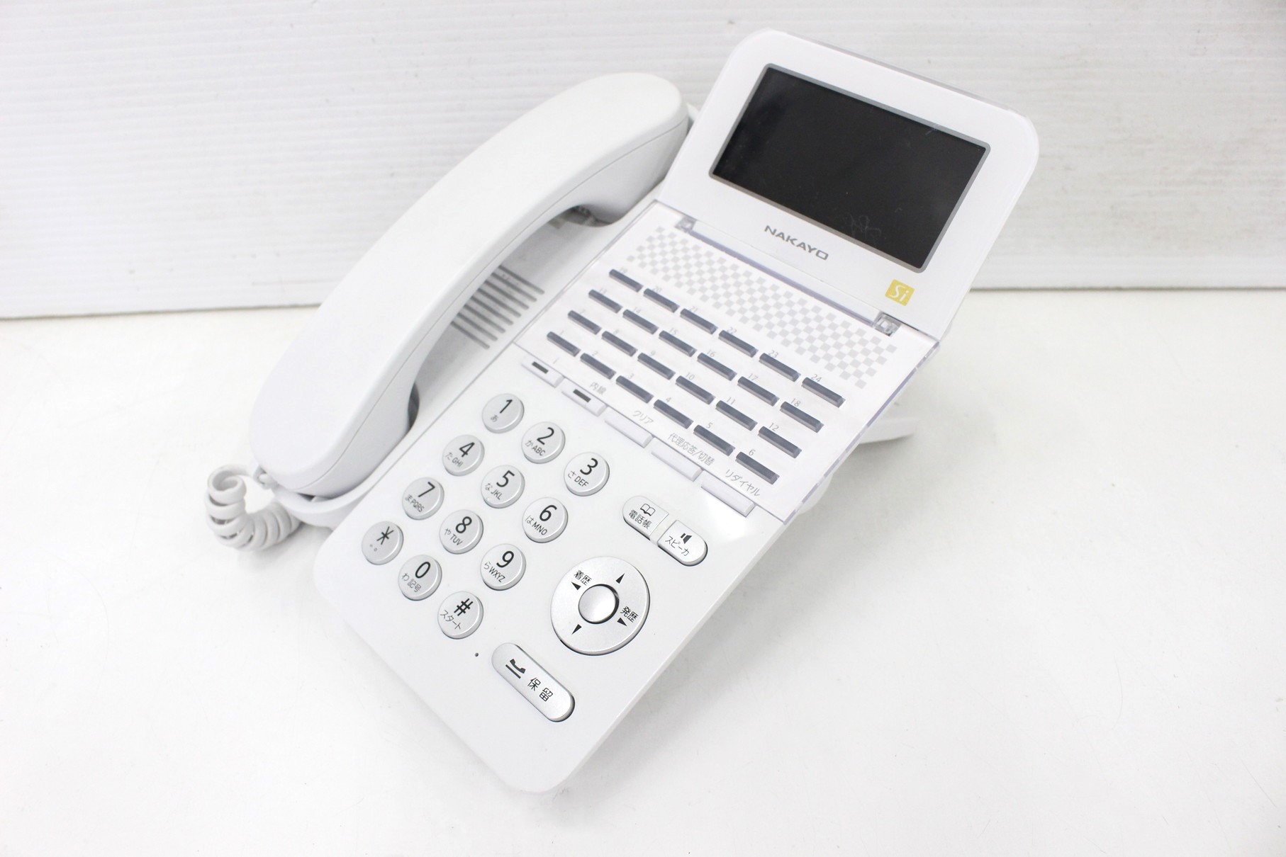 NYC-24Si-SDW ナカヨ製 24ボタン標準電話機 白 S-integral-ビジフォン舗