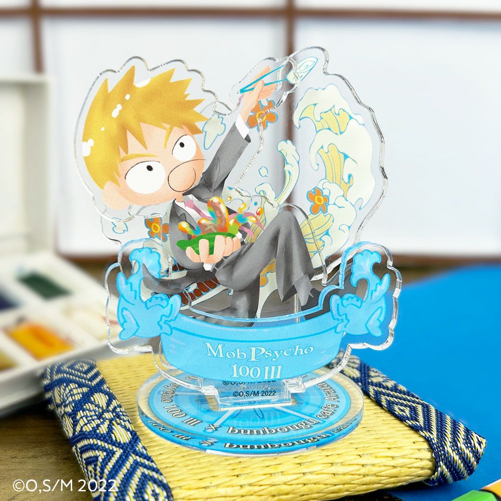 モブサイコ100×文房具カフェ アクリルスタンド 霊幻新隆 | 文房具
