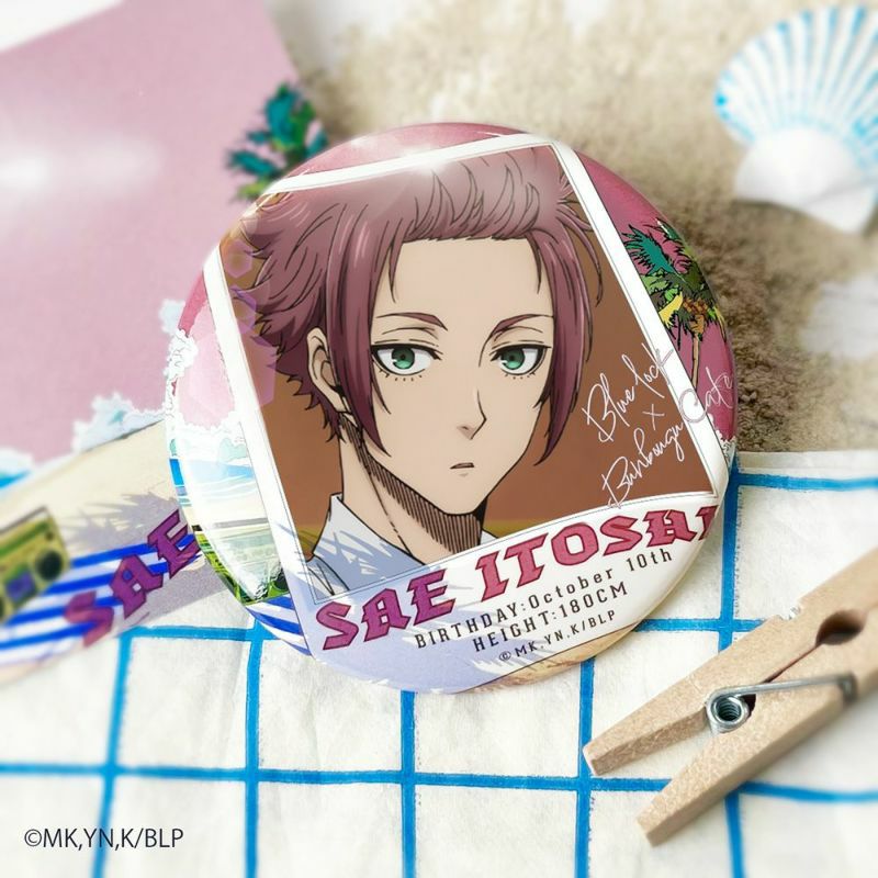 ブルーロック ブルロ 糸師冴 冴 スクエア缶バッジ プリンセスカフェ