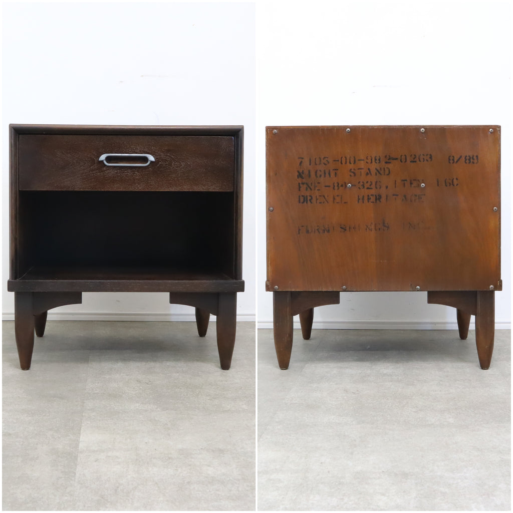 ドレクセルヘリテイジ Rishel サイドテーブル 米軍家具 ミッド