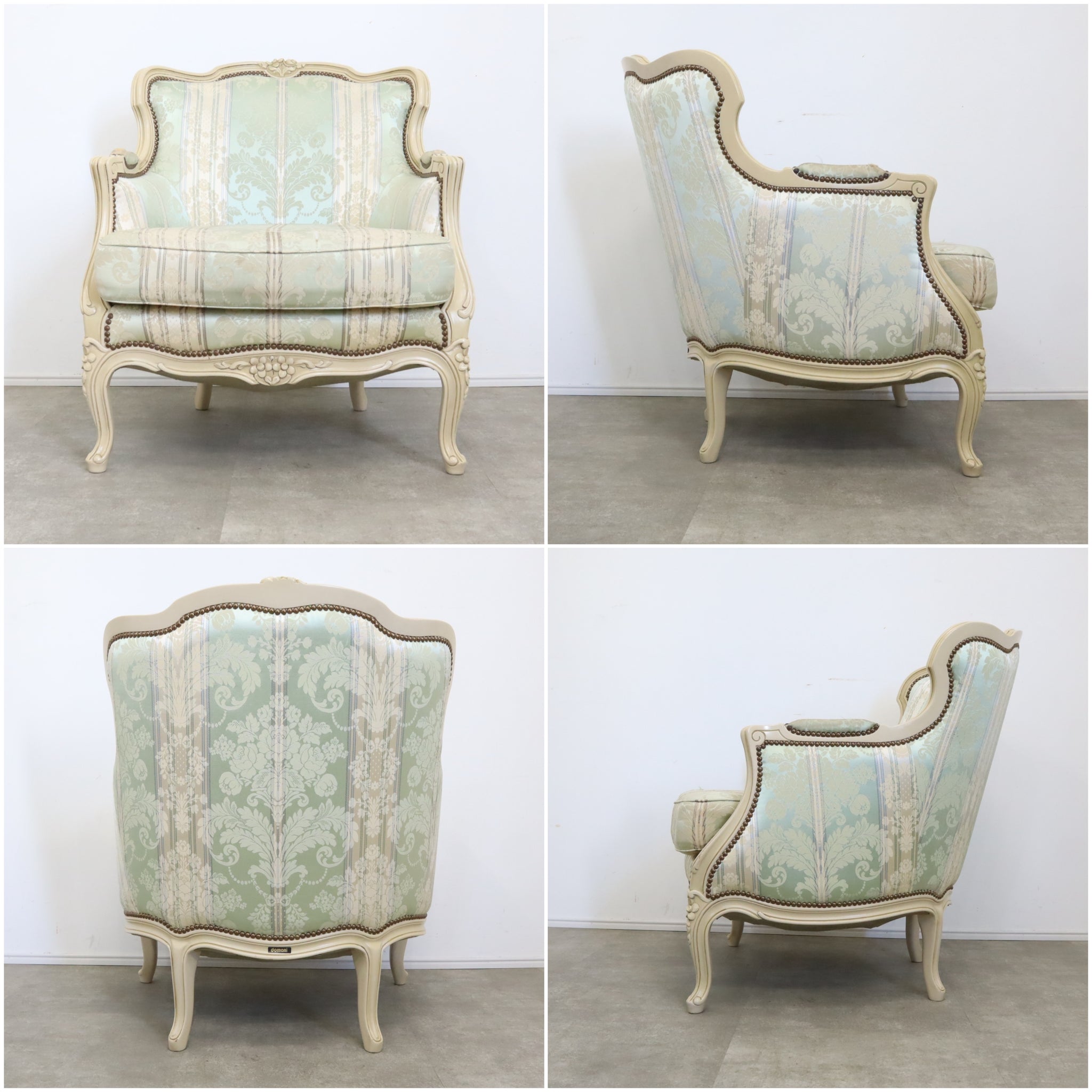 N2268 ドマーニ ルイXV 1人掛けソファ シングルソファ N2268 ドマーニ