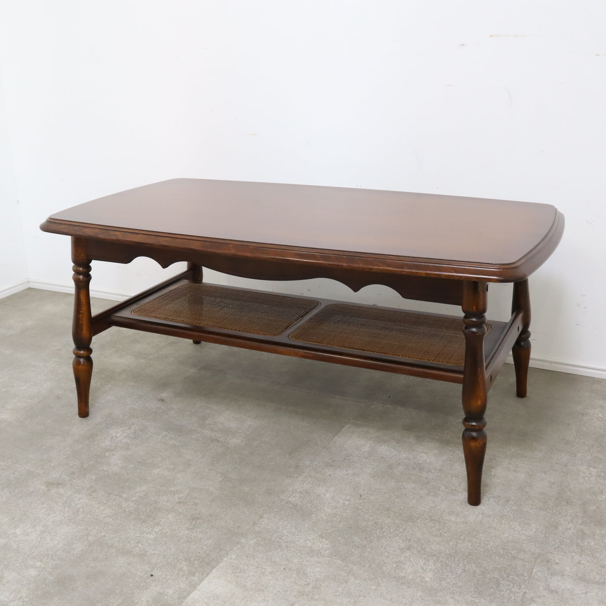 カリモク ローテーブル センターテーブル 木製 レトロ リビング