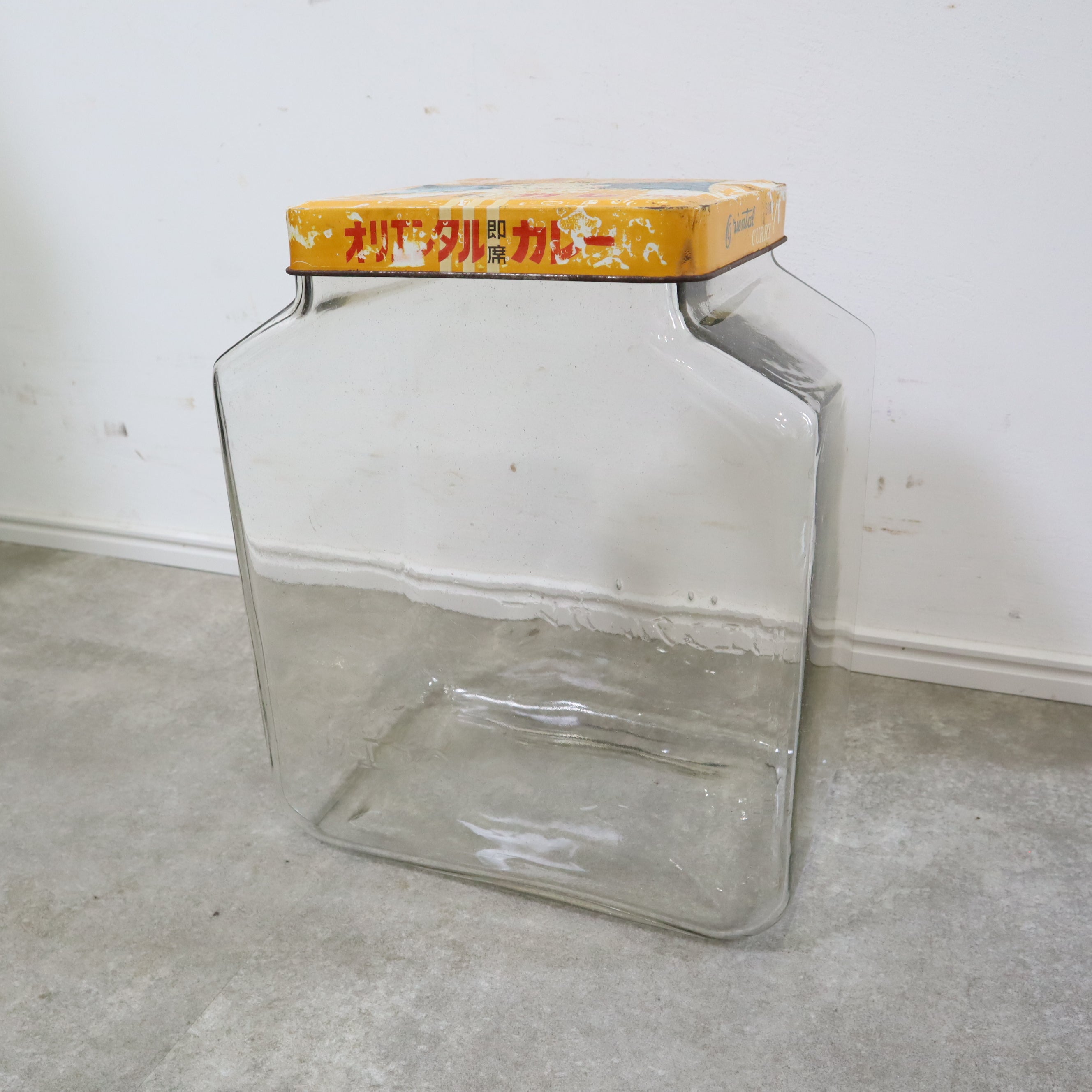 珍品？アサヒカレー ガラス瓶瓶ホーロー蓋付きオリエンタルカレー販売