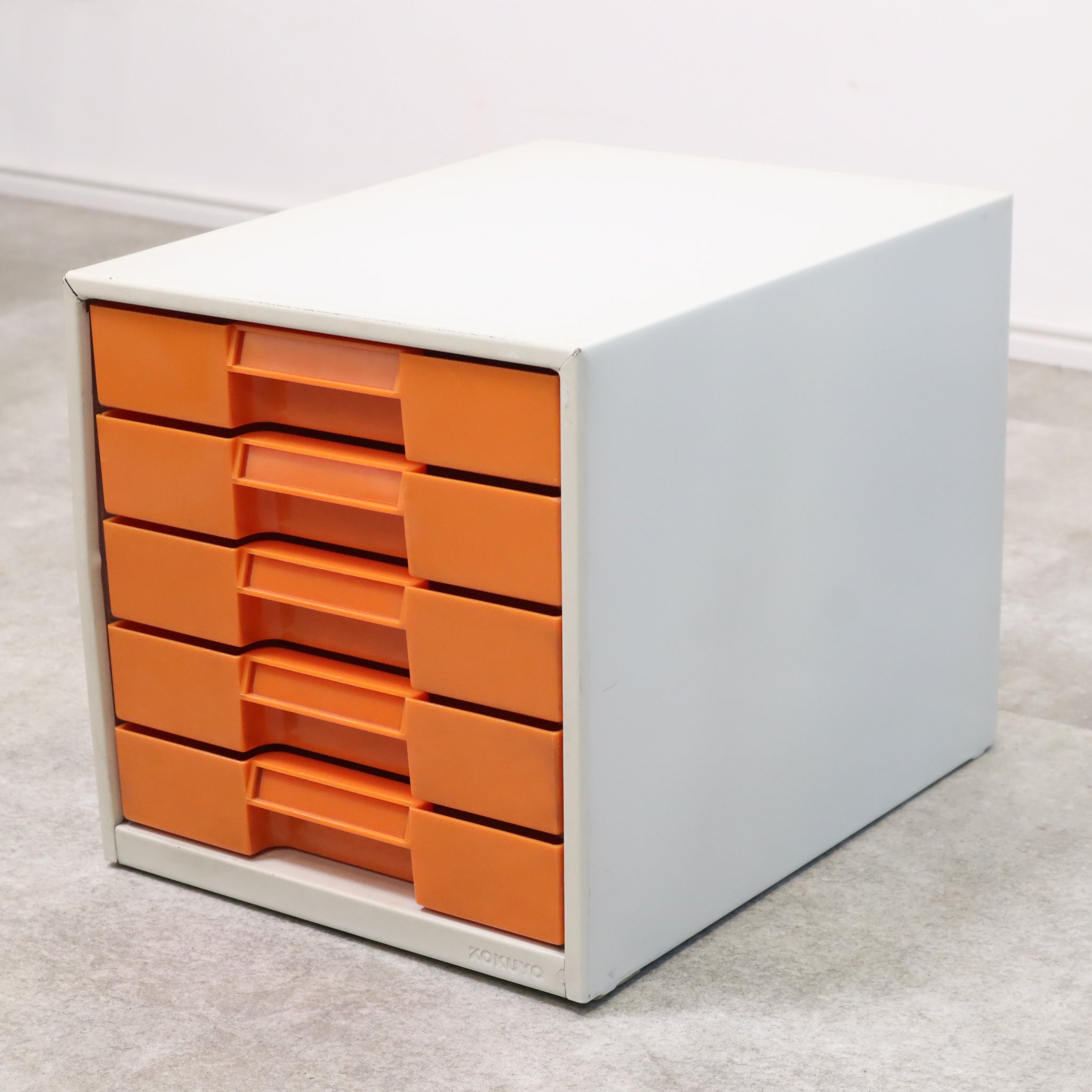 昭和レトロ チェスト 引出し レトロポップ オレンジ 5段 ヤング