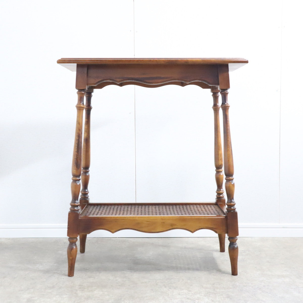 カリモク オールドカリモク 電話台 花台 飾り棚 ※i4※ オールドカリモク