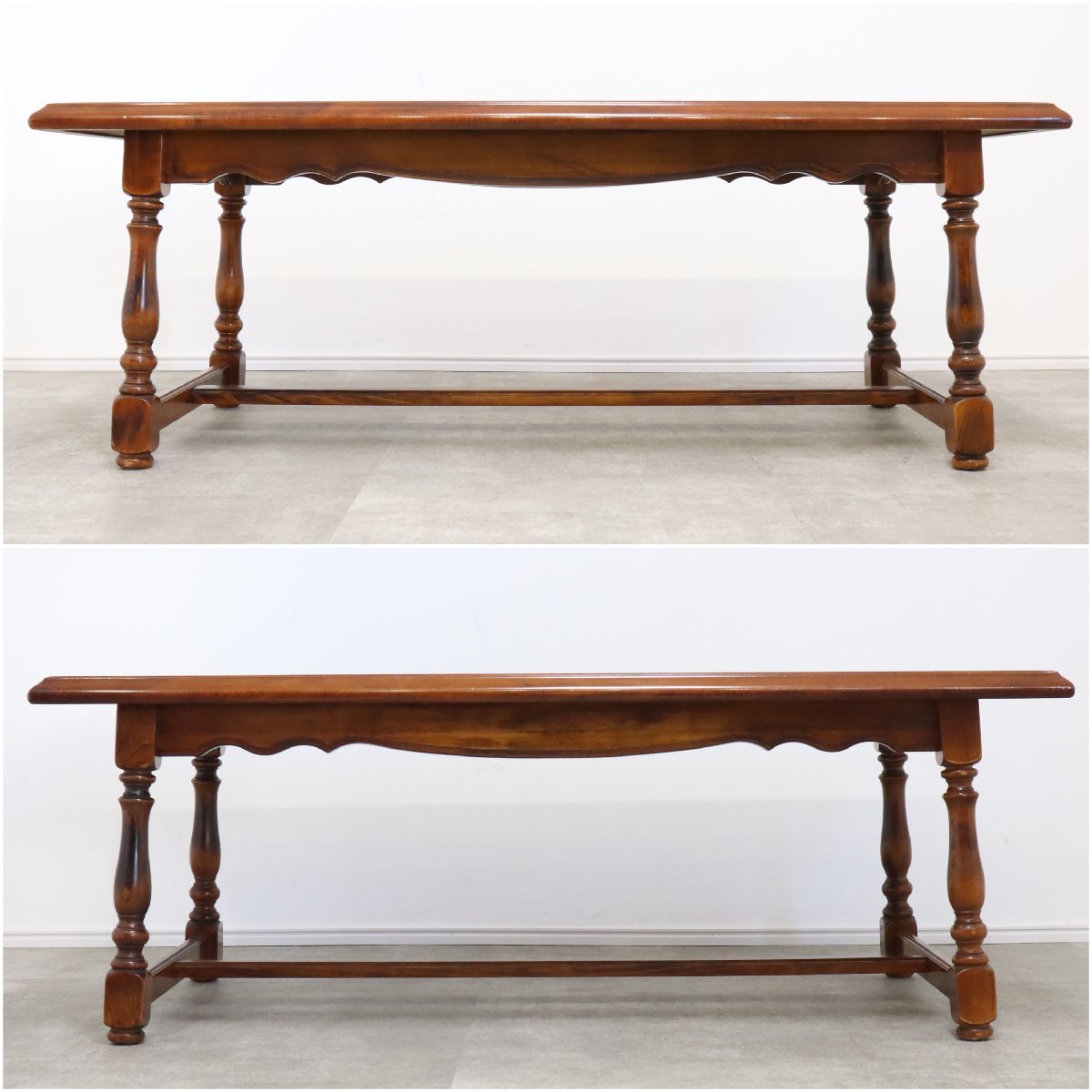 カリモク家具 希少オールド ガラステーブル／ローテーブル／昭和レトロ