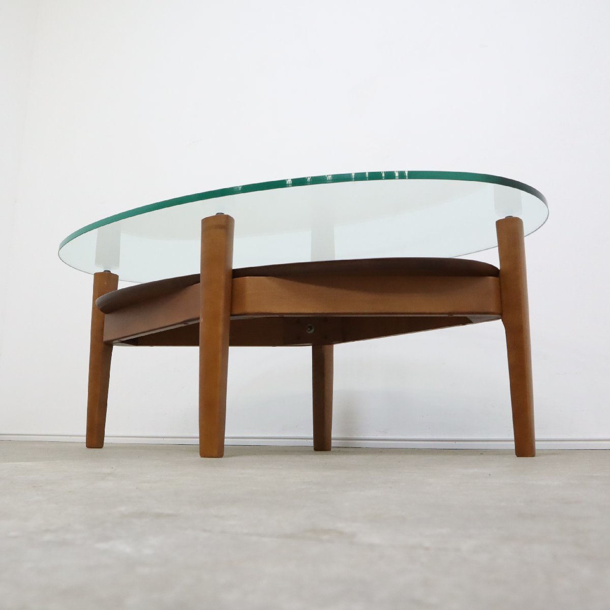 HR737 【ビンテージ】 マルニ木工 サイドテーブル 丸テーブル HR737