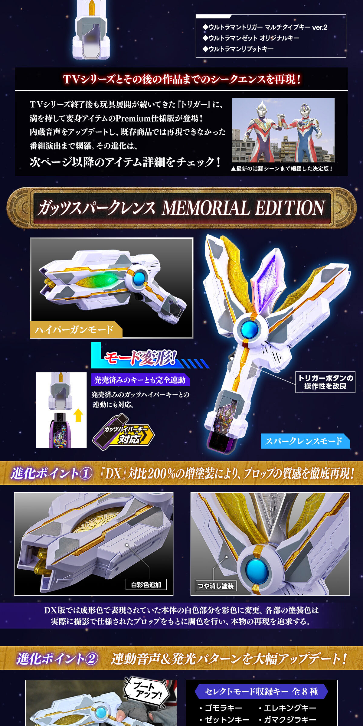ウルトラマントリガー ガッツスパークレンス MEMORIAL EDITION