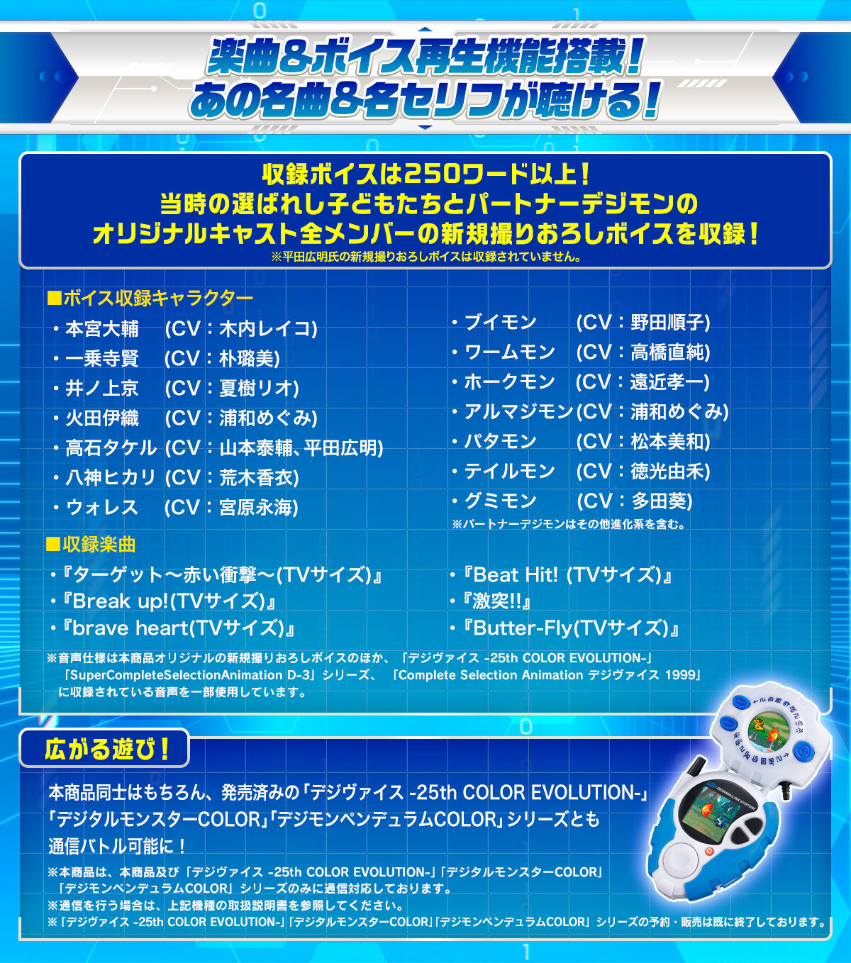 D-3 DIGIMON DETECT & DISCOVER -25th COLOR EVOLUTION- （本宮大輔