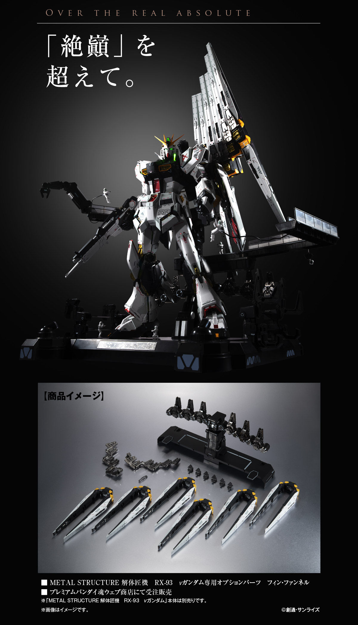 解体匠機 RX-93 νガンダム専用オプションパーツ フィン・ファンネル