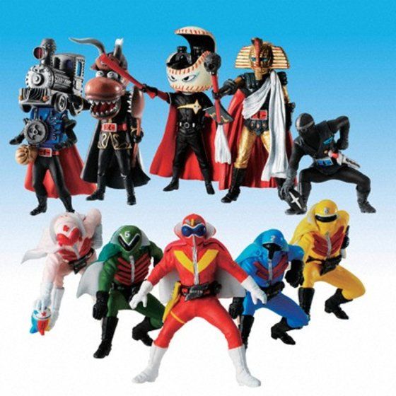 超造形魂コレクション 秘密戦隊ゴレンジャー5種 アカ アオ キ ミド