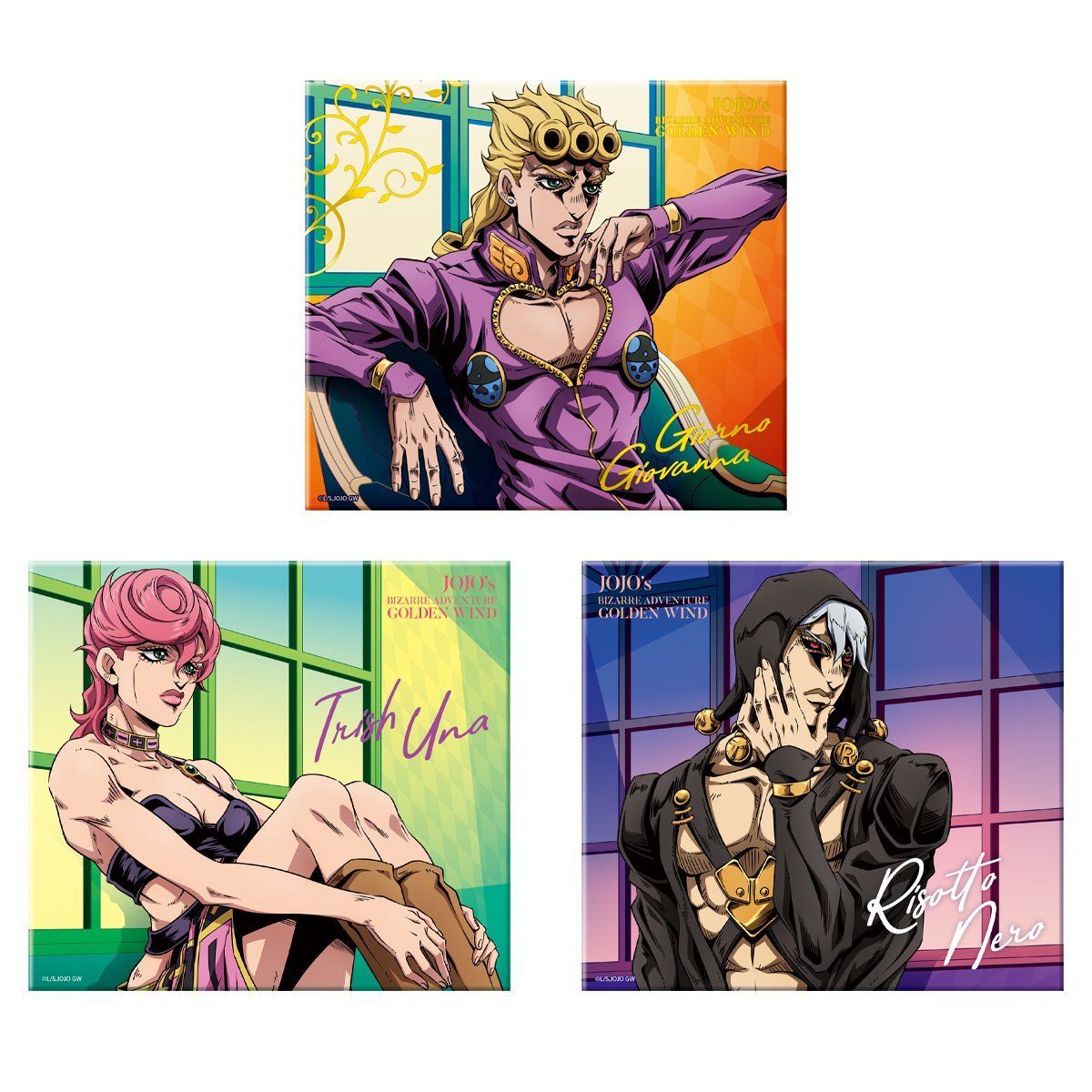 ジョジョの奇妙な冒険 黄金の風（Golden Wind） パネルボード JoJo's