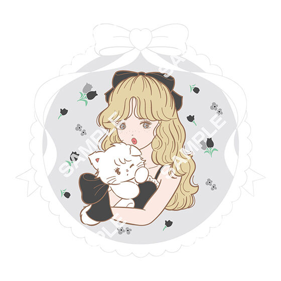 フラットガシャポン】mikko illustrations クリアラバーコースター2