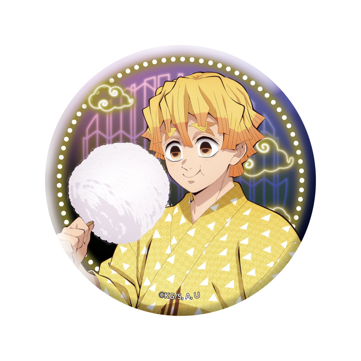 鬼滅の刃 漆ノ章 in ナムコ 100mm缶バッジ 煉獄杏寿郎 数量限定