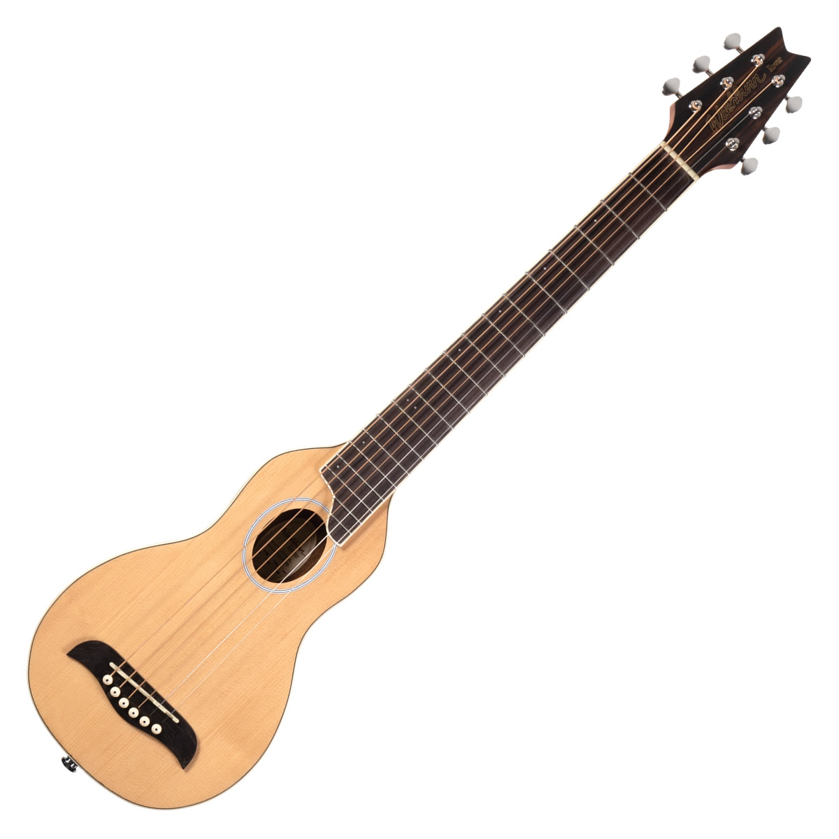 Washburn Rover 6-String Acoustic Travel Guitar - Natural or Black