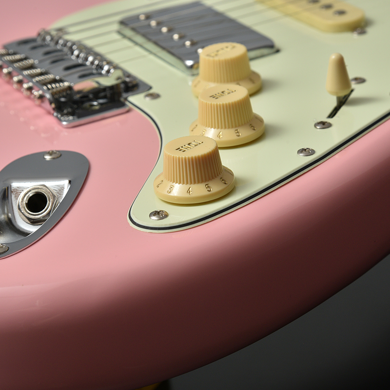 バッカスssh ギターストラトローズテッドメイプルピンク新品未使用品