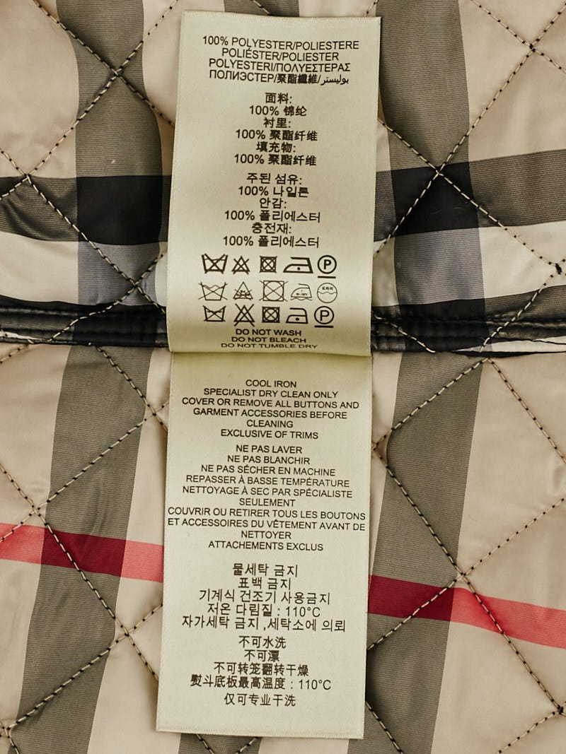 Burberry Brit Black Quilted Nylon Kencott Jacket Size M | Yoogi's