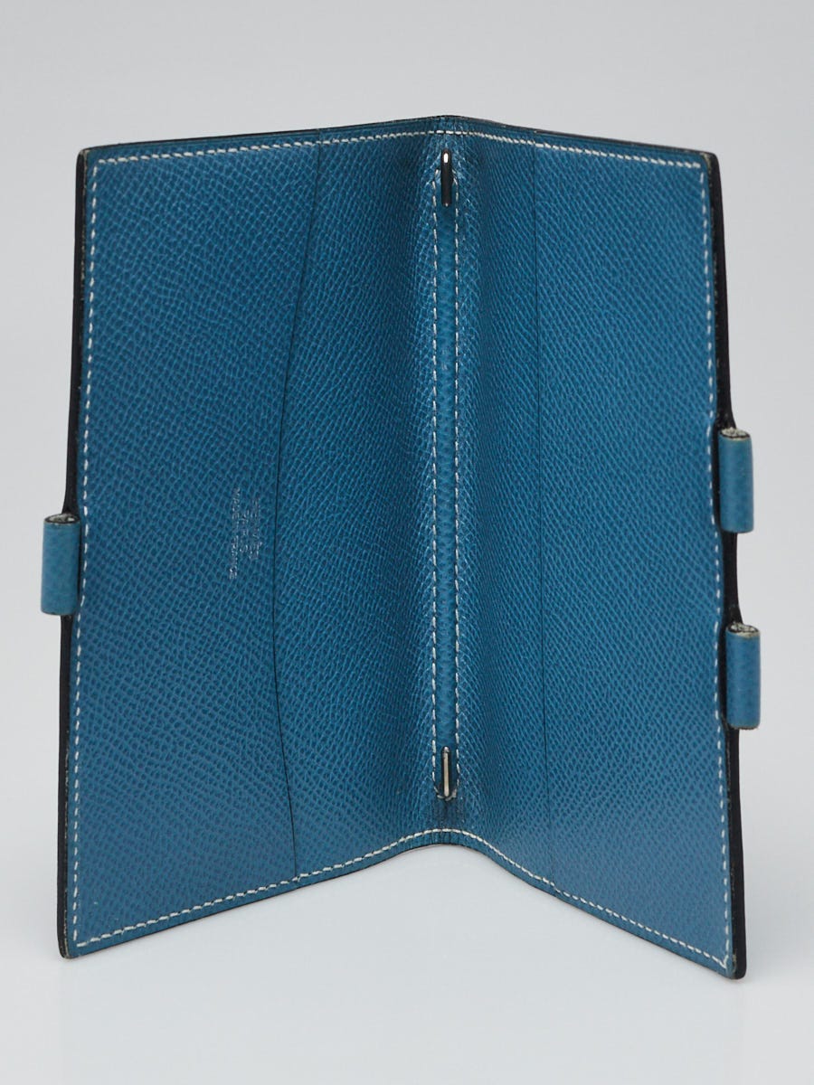 Hermes Blue Jean Courchevel Leather Vision Agenda Cover | Yoogi's