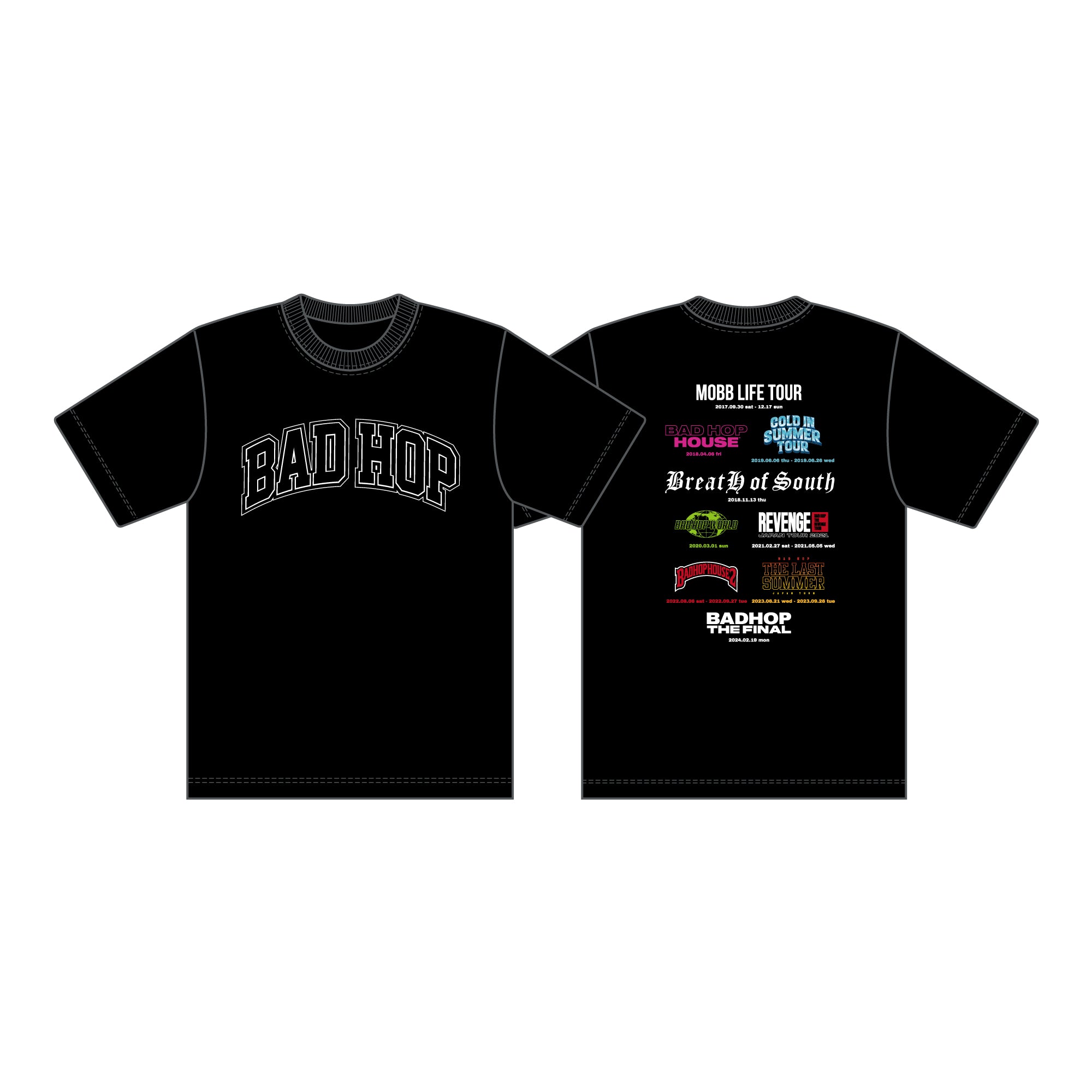 HISTORY TEE / BLACK – BAD HOP オフィシャルサイト