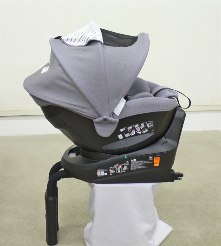 美品！エールべべ クルット5i プレミアム グレーラテ 新生児 ISOFIX