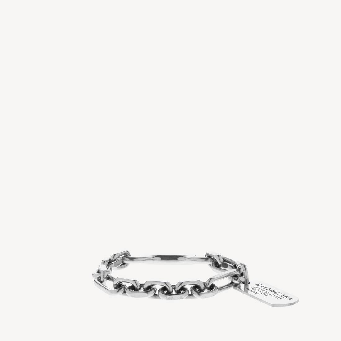 Women's Tags Carabiner Bracelet in Antique Silver | Balenciaga US